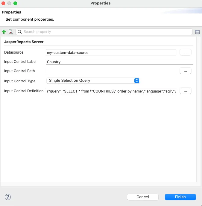 Input Control Settings